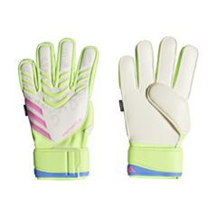 Predator Match Fingersave Gloves - White/Lemon
